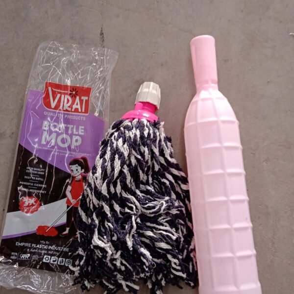 Heavy-Duty Floor Cleaning Bottle Mop Refill with Durable Plastic Bottle