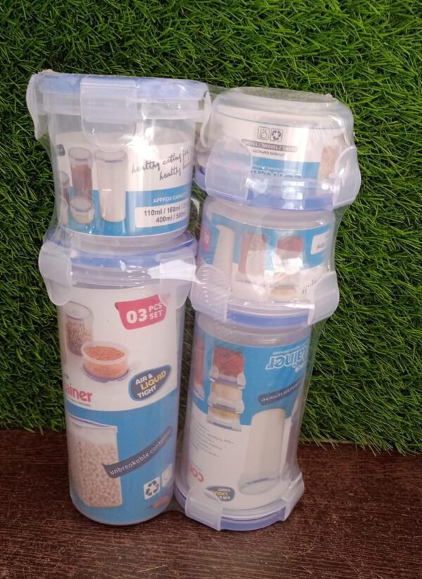 db18f254-369f-477b-bf59-037e1c0b943b.jpg Plastic Liquid Round Airtight Food Storage Container with Leak Proof Locking Lid