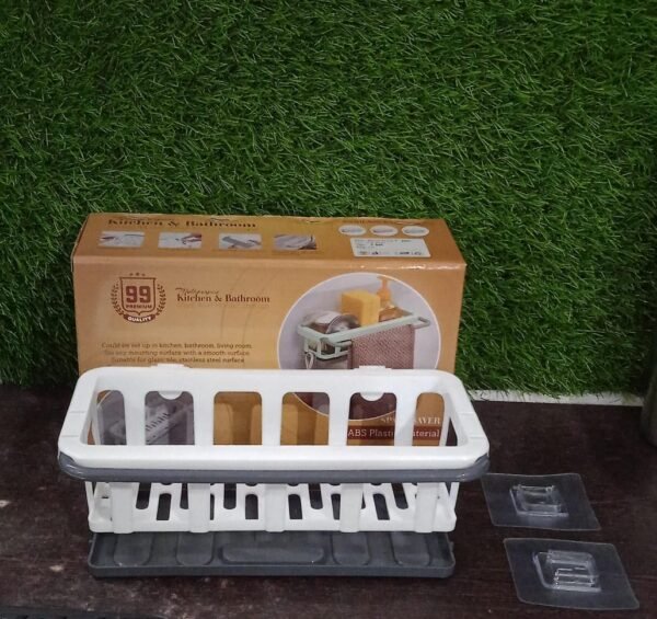 db26bf5a-40af-4cd6-a230-3653791c4fe9.jpg Hanging Drain Rack & Sponge Holder Basket for Kitchen Sink Storage