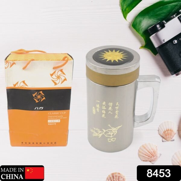 Multifunctional Double-Wall Thermos Water Bottles for Office Mug, Home, Travel(400ml)