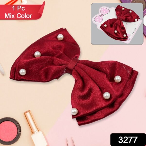 dbb16509-0b94-40e5-904c-c1a7cd87b504.jpg Hair Bow Knot Clip Suitable For Girls (1 Pc / Multicolour), Hair accessories
