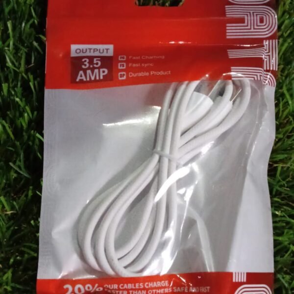 dc108355-ffec-44a5-ac39-b8748d91fd11.jpg Type C data cable with 3.5 Amp Fast Charging Cable (900 MM / 1 Pc)