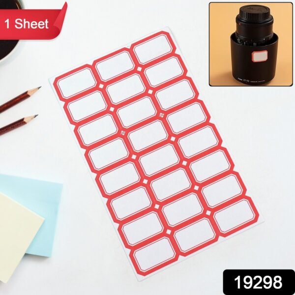 Multipurpose Writable Blank Label Sticker Sheets (1 Sheet)