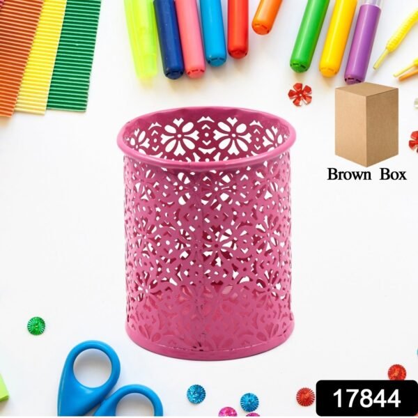 dd781516-9922-4275-a7f8-20cd21e56a65.jpg Pen Holder Office Desk Metal Mesh Pen Stand (1 Pc)