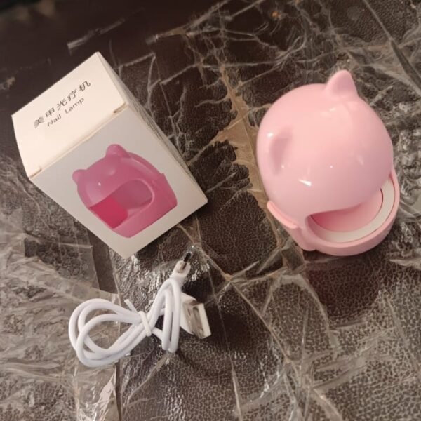 Mini LED Nail Dryer – USB Rechargeable Nail Polish Curing Lamp (1 Pc)
