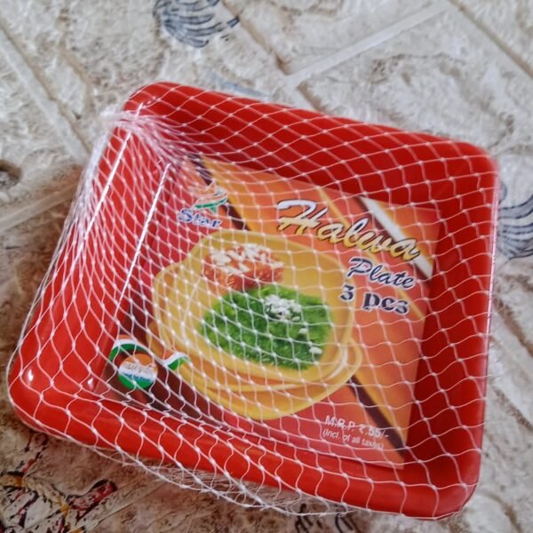 de64edc9-06b3-49bf-be45-9e2538f7069b.jpg Square Plastic Halwa Dinner Plate Snacks Tray Set for Home Office 3 Pcs
