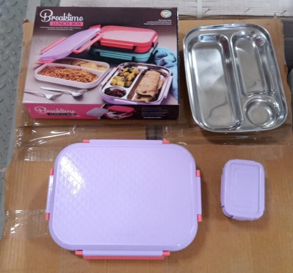 de8cdc1e-c284-4bf5-8637-26a41d5b03b8_9b3e5117-36db-425f-8054-cdfcf1cb0b64.jpg Lunch Box Plastic with steel plate, small lunch box