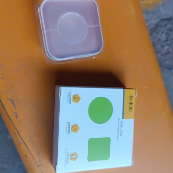 Multi Purpose Square Gel Pads for Holding Mobile & Spiral Cable Protector (1 Pc)