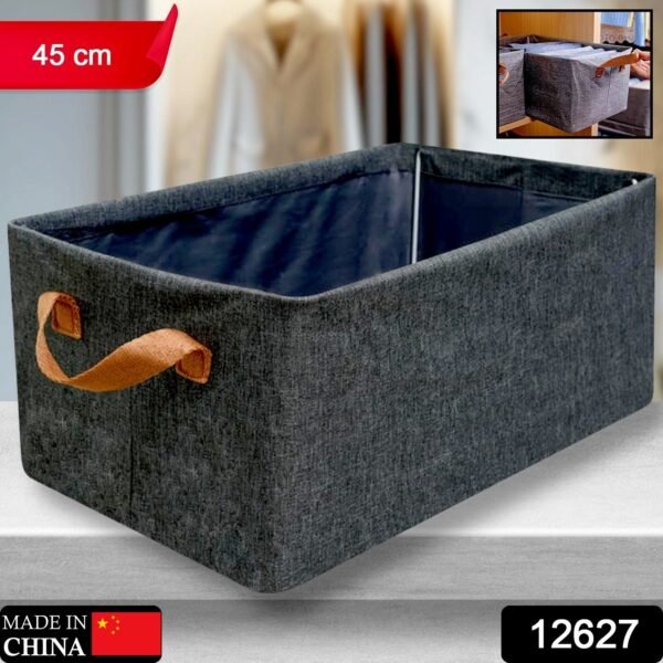 dec6f03a-5585-4064-94d3-939a158c604b.jpg Foldable Storage Box Handles Cotton Linen Organizer for Nursery 45 cm