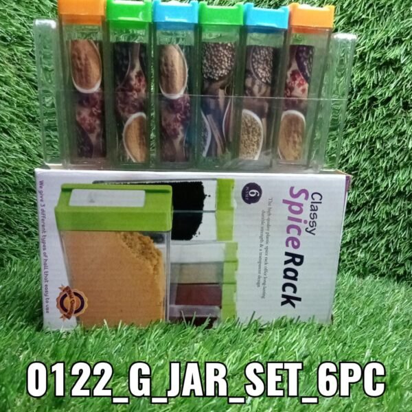 df3840e9-ba72-4d88-bc2c-d48853c95b06.jpg Plastic Spice Jars (6 pcs, 14x22x8cm, Multicolour)