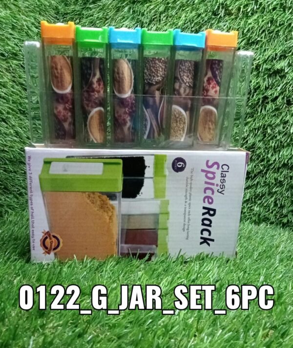 df3840e9-ba72-4d88-bc2c-d48853c95b06.jpg Plastic Spice Jars (6 pcs, 14x22x8cm, Multicolour)