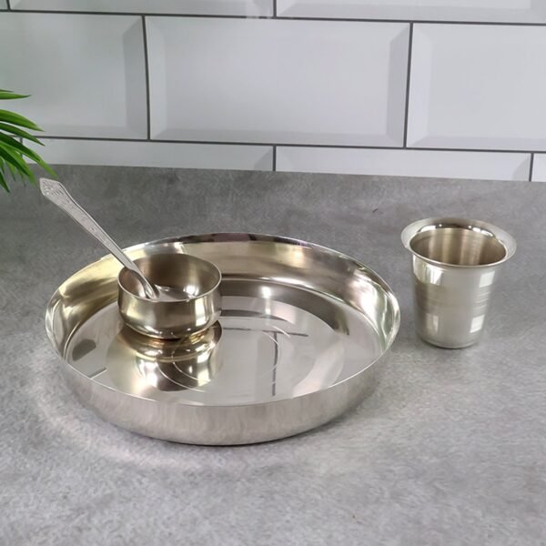Stainless Steel Pooja Thali - (Set)