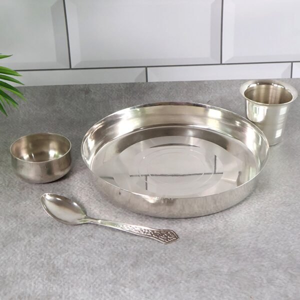 Stainless Steel Pooja Thali - (Set)