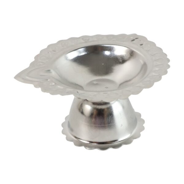 Stainless Steel Traditional Puja Diya Stand  (1 Pc)