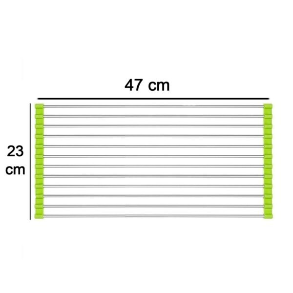 Foldable Drain Rack Kitchen Sink Roll up Dish Drying Rack Portable Dish Rack