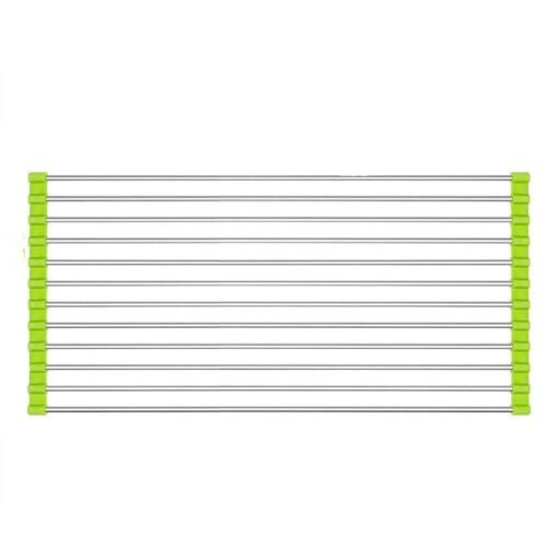 Foldable Drain Rack Kitchen Sink Roll up Dish Drying Rack Portable Dish Rack
