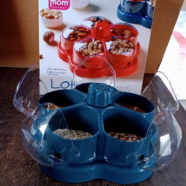 e09d8ede-e356-4e23-a654-6370a719ddd9.jpg Supermom Lotus Shape Rotating Dry Fruit & Snack Organizer Box Compartments (1 Pc)