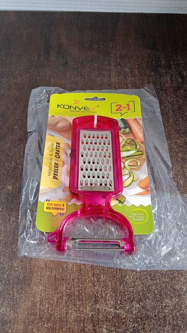 e13853aa-a7d4-4afd-91d5-df0e6f116ae9.jpg 2-in-1 Multifunctional Kitchen Peeler with Grater (1 Pc)