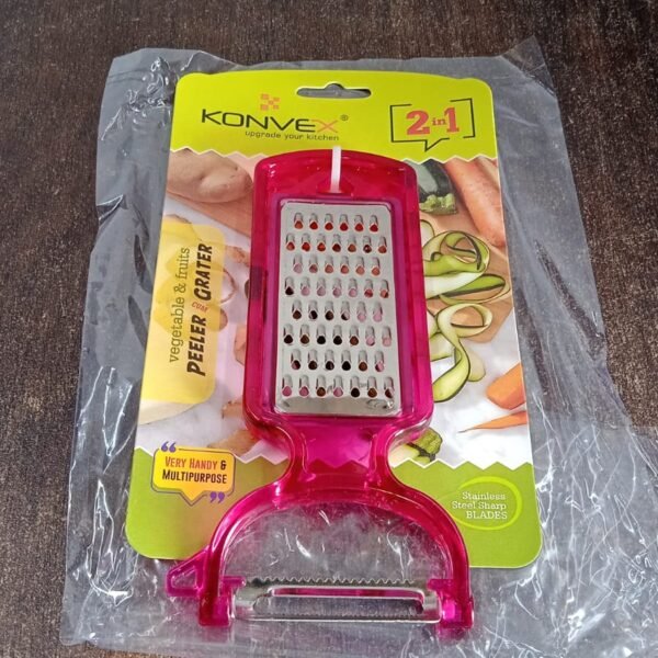e13853aa-a7d4-4afd-91d5-df0e6f116ae9.jpg 2-in-1 Multifunctional Kitchen Peeler with Grater (1 Pc)