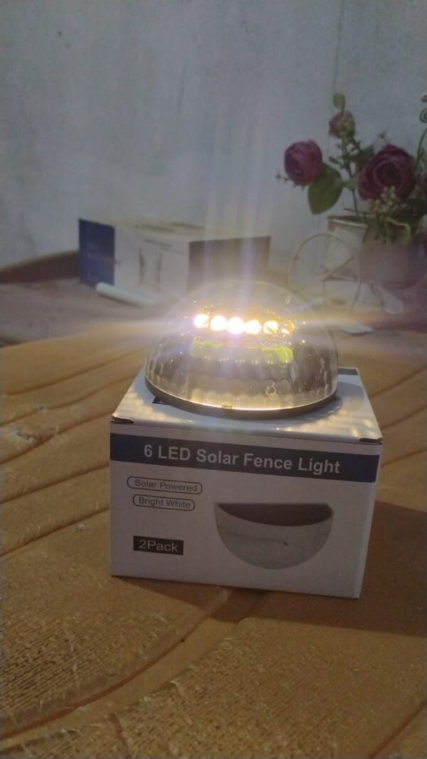 e24847aa-53d0-4707-beb9-eca24c65ec86_8255890c-88d5-41b8-9eef-0fe28cdd4eba.jpg 6 LED Solar Powered Wall Mount Fence Light with Honeycomb Shade Design (2 Pc Set)