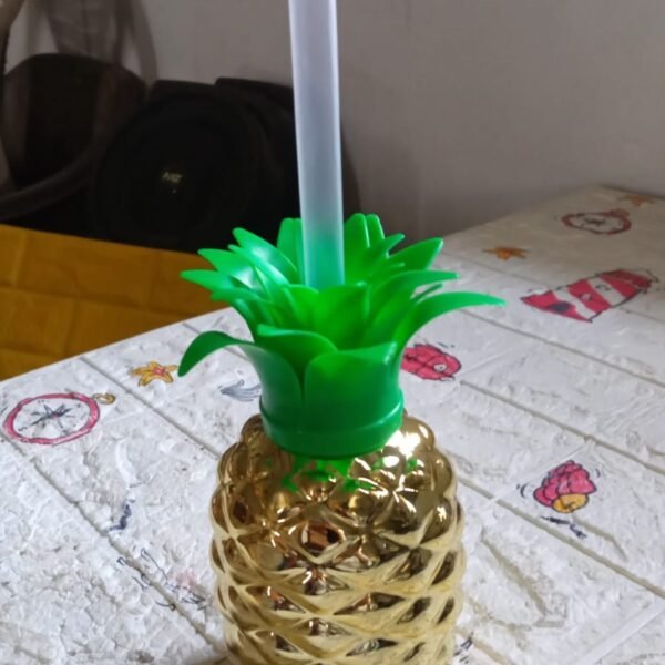 e28beb32-6b80-488b-80d9-45fff9ee2556.jpg Plastic Pineapple Cups with Straw (1 Pc) - Party Favors, Hawaiian, Beach