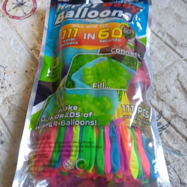 Holi Magic Water Balloons for Kids - 111 pcs (Multicolor)