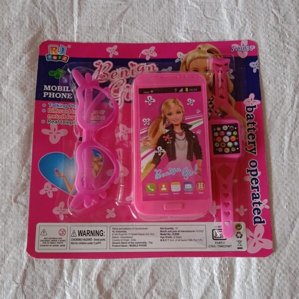 e399c5a6-e117-4c34-a252-58eb9b7978b5.jpg Barbie Musical Phone, Watch & Glasses Play Set for Girls (3 Pc, Battery-Free)