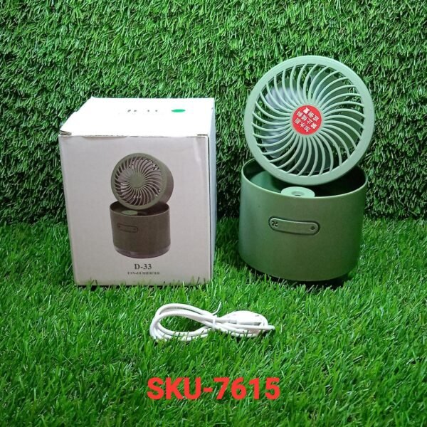 Mini Desktop Cooling Fan with Humidifier Spray