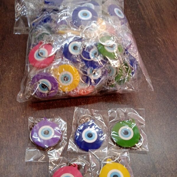 Evil Eye Rubber / Silicone Keychain (1 Pc / Mix Color)