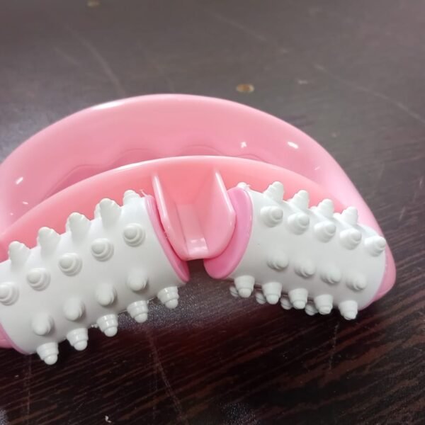 Plastic Massage Roller - 2-Roller Manual Design for Cellulite & Muscle Pain Relief