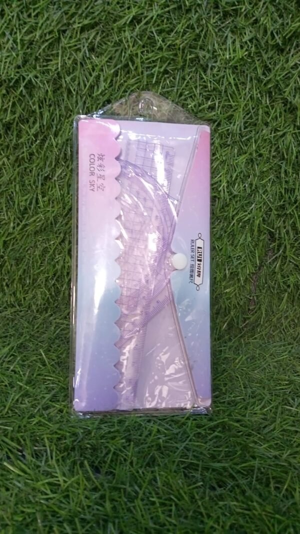 4 Pcs Ruler Suit Stationery Set for School Student Office