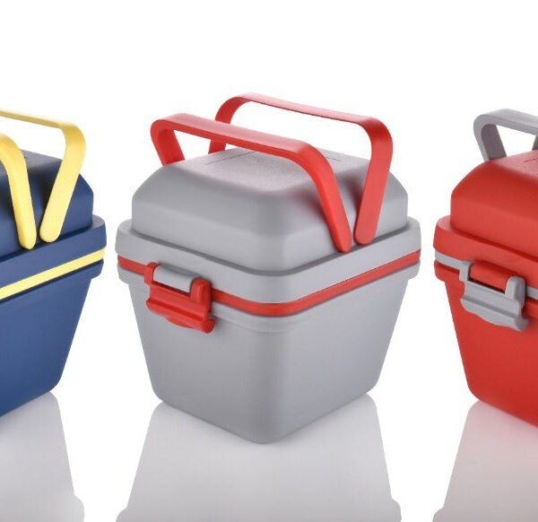 Airtight Lunch Box with Handle & Push Lock