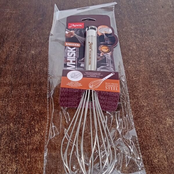 Apex Stainless Steel Medium Hand Whisk (1 Pc)