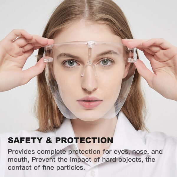 Multipurpose Clear Face Shield Anti-fog Anti-Scratch Protective Fashion Wear for Men