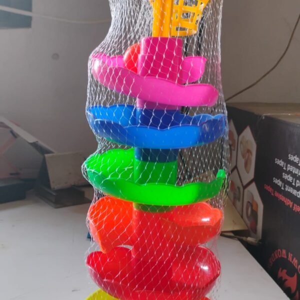 5 Layer Ball Drop and Roll Swirling Tower Educational Toy (1 Pc)