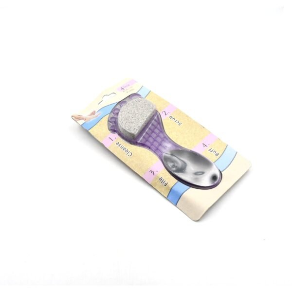 4 in 1 Pedicure Tool – Pumice, Brush, Scrubber & File for Soft Feet