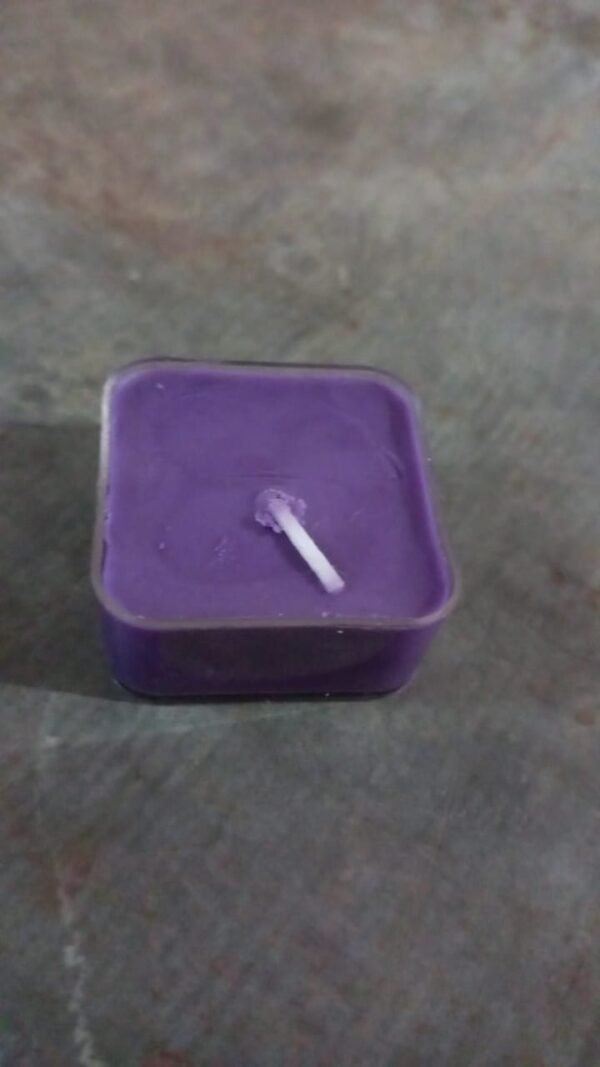 Smokeless Scented Acrylic Lavender Tealight Candles | Scented Acrylic Tealight Candle Set of 1 for Home Decoration and Celebrations | Long Burning Time Candle, Diwali (1 Pc / Mix Color)