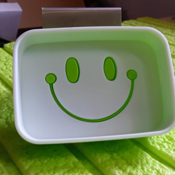 Portable Travel Soap Dish Box – Cute Cartoon Smile Face Draining Container