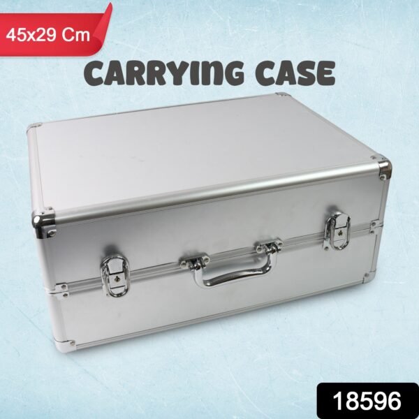 Aluminium & Wooden Multipurpose Portable Suitcase (45×29×20 Cm / 1 Pc)