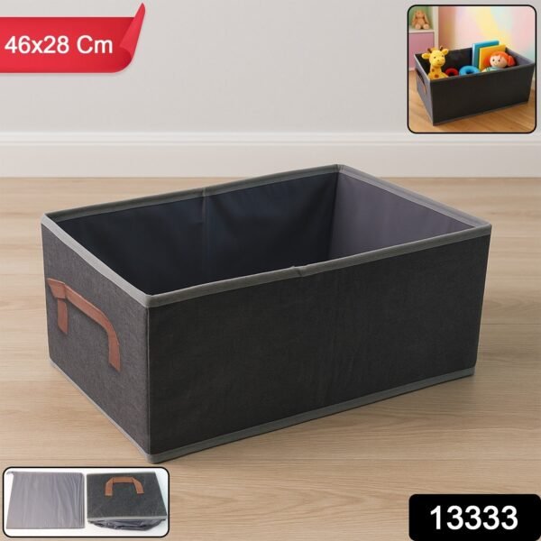 e8bbf476-1a97-4c0f-9efa-bcfd4a662da3.jpg Foldable Rectangular Storage Box with Handle (46x28 cm / 1 Pc)