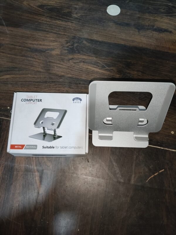e8e85886-9163-4040-94cc-bf1c079e2d3a.jpg Tablet Stand Metal Alloy Adjustable Bracket, Ergonomic Foldable Metal Tablet Holder