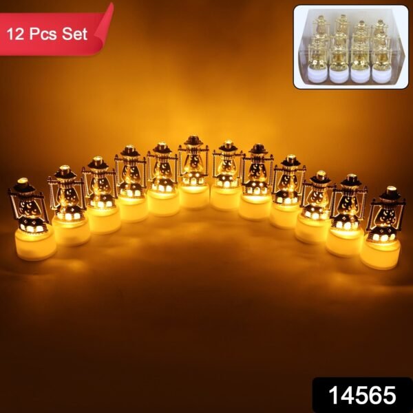 e90b2b45-eaa6-4388-88f3-a5dad6e9495e.jpg Vintage Lantern Style Decorative Flameless LED Candles (12 Pc)
