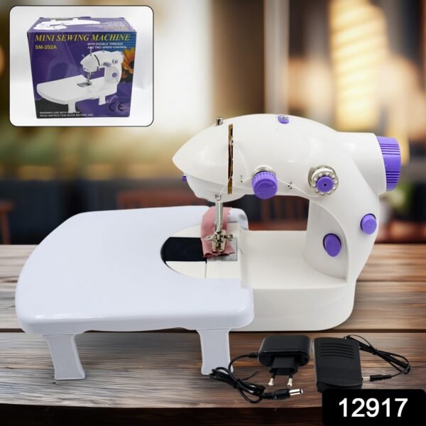 eaf08ee1-ddd1-40b9-802f-d98b299dd250.jpg Home Tailoring Sewing Machine With Extension Table Set, Portable Stitching Machine