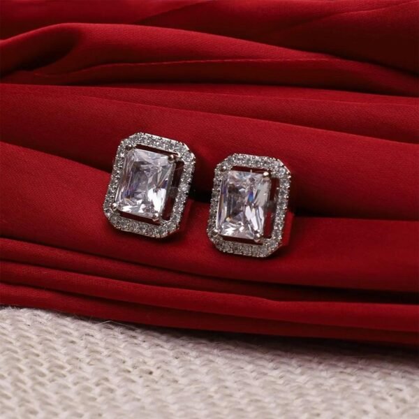 Diamond Jewellery Interchangeable Triangular Shaped (6 Pari / Mix Color & Design)