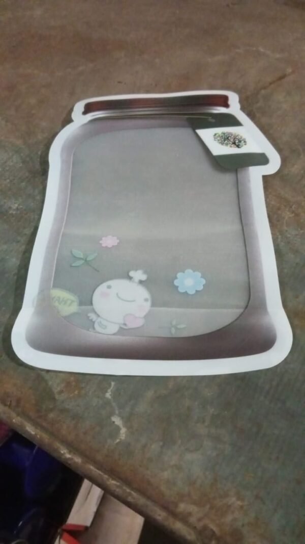 eb0ffa3b-b210-46e7-9c02-d896d3987ec7.jpg Plastic Transparent Medium Jar Shaped Pouch With Zipper (1 Pc)