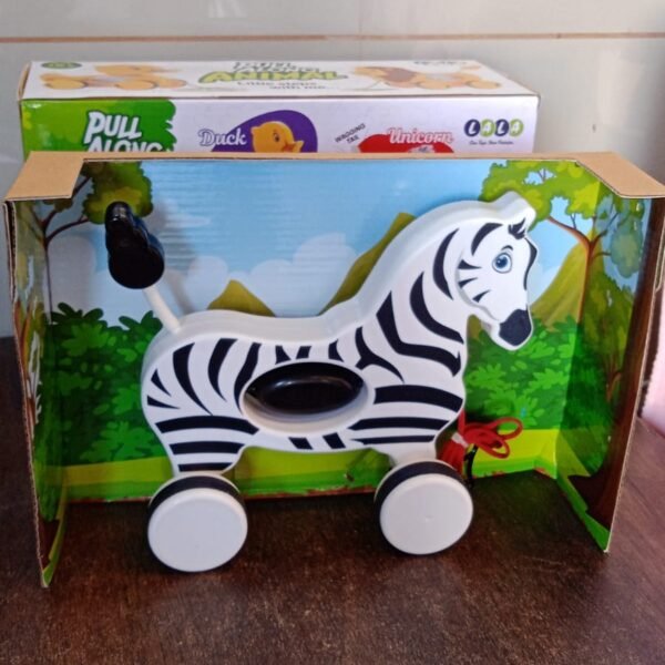 Zebra Pull Along Toy Baby Early Walking Pull Toy Rope Toy for Babies Walking Toy
