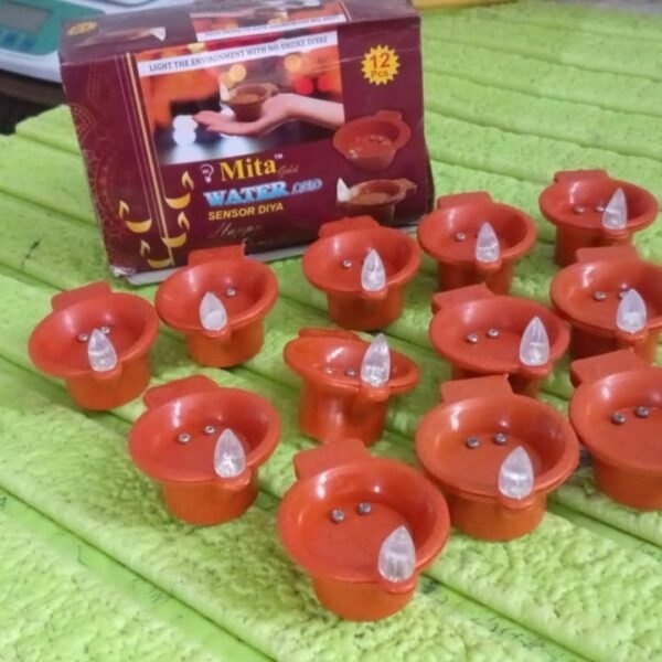 ed453ee8-6a88-4dcc-954b-5e55733cd415.jpg Water Sensor Diyas for Diwali Decoration, Diwali (12 Pcs Set)