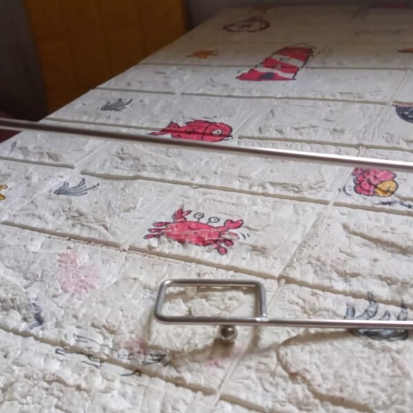 edbf0e5d-6a8b-42e2-a4fd-e92094656f76.jpg Stainless Steel Drill Free Self-Adhesive Paper Roll Holder Tissue Paper Stand Towel Bar Hanger Kitchen Towel Holder for Kitchen Bathroom Toilet (Pack of 1)