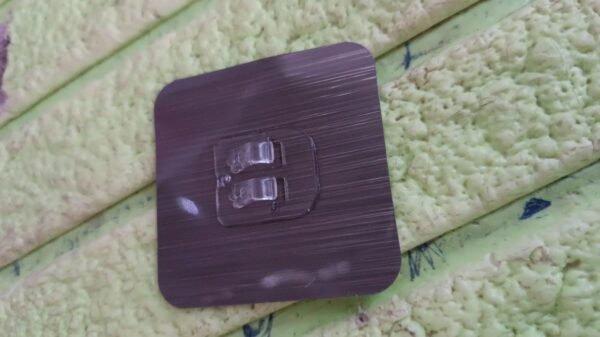 Adhesive Sticky Waterproof Oil Proof, Reusable Wall Utility Seamless Wall Hook (1 Pc)