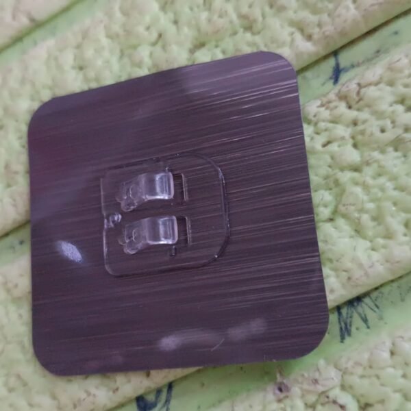 Adhesive Sticky Waterproof Oil Proof, Reusable Wall Utility Seamless Wall Hook (1 Pc)